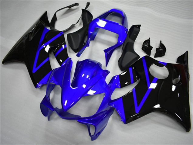 Mejores Carenado Moto Honda CBR600 F4i 2001-2003 - Azul Negro Brillante