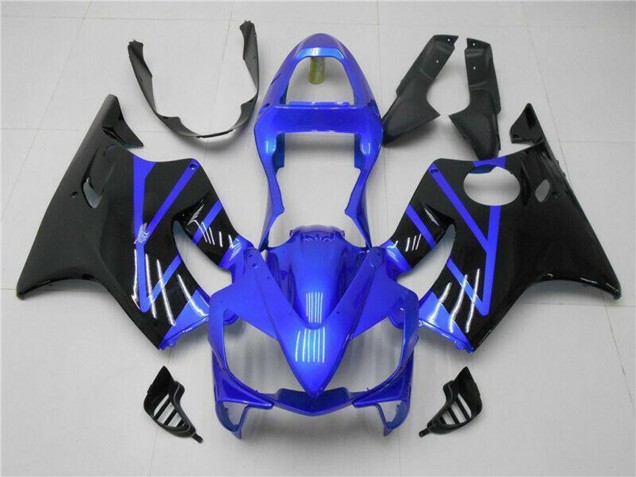 Mejores Carenado Moto Honda CBR600 F4i 2001-2003 - Azul Negro Brillante