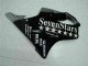 Mejores Carenados Moto Honda CBR600 F4i 2001-2003 - Negro Brillante Plata SevenStars