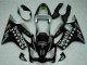 Mejores Carenados Moto Honda CBR600 F4i 2001-2003 - Negro Brillante Plata SevenStars