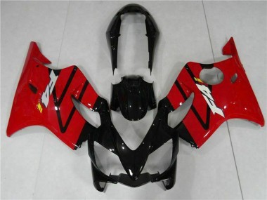Mejores Carenado Moto Honda CBR600 F4i 2004-2007 - Rojo Negro Brillante