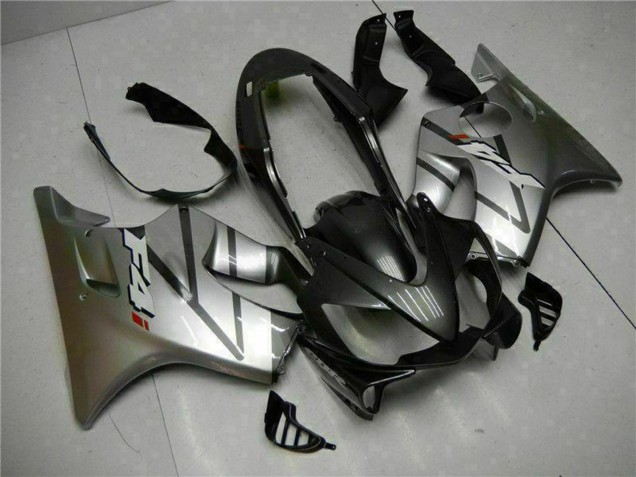 Mejores Carenados Moto Honda CBR600 F4i 2004-2007 - Plata Negro Mate