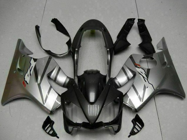 Mejores Carenados Moto Honda CBR600 F4i 2004-2007 - Plata Negro Mate