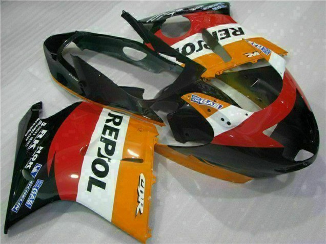 Mejores Carenado Moto Honda CBR1100XX Blackbird 1996-2007 - Naranja Blanco Rojo Negro Brillante Repsol