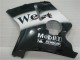 Mejores Carenados Moto Honda CBR1100XX Blackbird 1996-2007 - Negro Brillante Blanco West