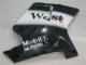 Mejores Carenados Moto Honda CBR1100XX Blackbird 1996-2007 - Negro Brillante Blanco West
