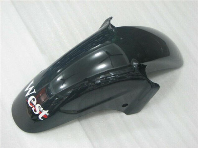 Mejores Carenados Moto Honda CBR1100XX Blackbird 1996-2007 - Negro Brillante Blanco West