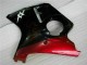 Mejores Carenado Moto ABS Honda CBR1100XX Blackbird 1996-2007 - Negro Brillante Rojo Llama