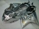 Mejores Carenado Moto Honda CBR1100XX Blackbird 1996-2007 - Plata Negro Llama