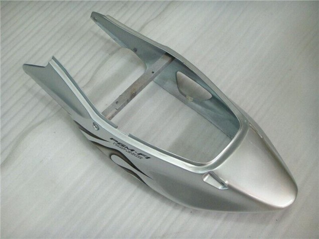 Mejores Carenado Moto Honda CBR1100XX Blackbird 1996-2007 - Plata Negro Llama