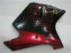 Mejores Carenados Moto ABS Honda CBR1100XX Blackbird 1996-2007 - Negro Brillante Rojo Llama