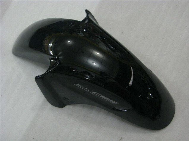 Mejores Carenados Moto ABS Honda CBR1100XX Blackbird 1996-2007 - Negro Brillante Rojo Llama