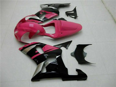 Mejores Carenados Moto Suzuki GSXR 600/750 2001-2003 - Rosa Plata Negro Brillante