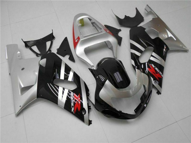 Mejores Carenados Moto Suzuki GSXR 600/750 2001-2003 - Plata Negro Brillante Rojo