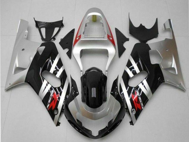 Mejores Carenados Moto Suzuki GSXR 600/750 2001-2003 - Plata Negro Brillante Rojo
