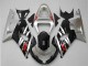 Mejores Carenados Moto Suzuki GSXR 600/750 2001-2003 - Plata Negro Brillante Rojo