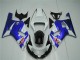 Mejores Carenados Moto Suzuki GSXR 600/750 2001-2003 - Blanco Azul Negro