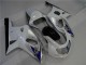 Mejores Carenados Moto Suzuki GSXR 600/750 2001-2003 - Blanco Plata Azul Negro