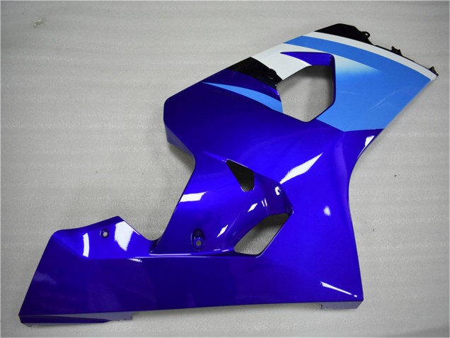 Mejores Carenado Moto Suzuki GSXR 600/750 2004-2005 - Blanco Azul Negro