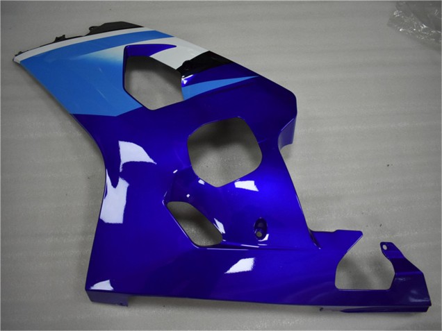 Mejores Carenado Moto Suzuki GSXR 600/750 2004-2005 - Blanco Azul Negro