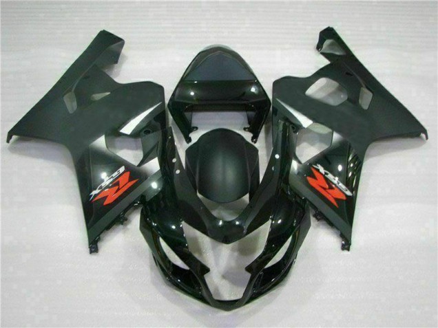 Mejores Carenados Moto Suzuki GSXR 600/750 2004-2005 - Negro Brillante Negro Mate Rojo Calcomanía