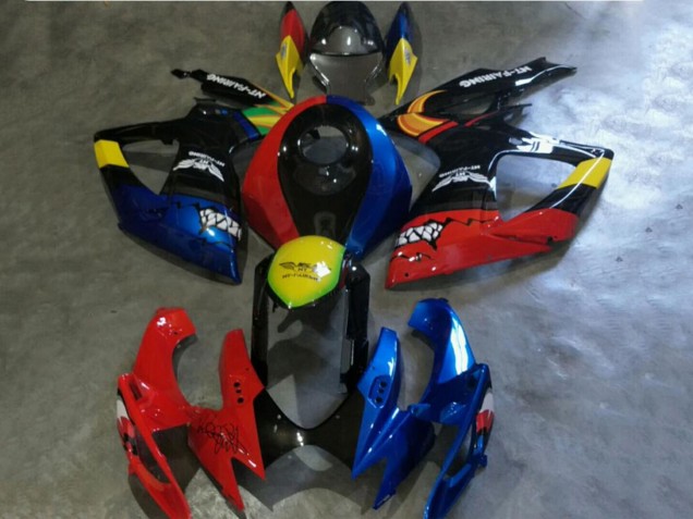 Mejores Carenados Moto Suzuki GSXR 600/750 2006-2007 - Rojo Azul Amarillo