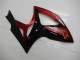 Mejores Carenado Moto Suzuki GSXR 600/750 2006-2007 - Rojo Negro Brillante