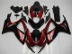 Mejores Carenado Moto Suzuki GSXR 600/750 2006-2007 - Rojo Negro Brillante