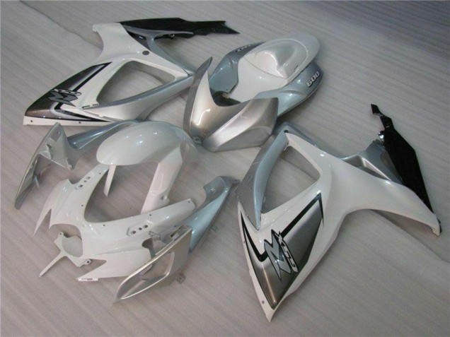 Mejores Carenados Moto Suzuki GSXR 600/750 2006-2007 - Blanco Plata