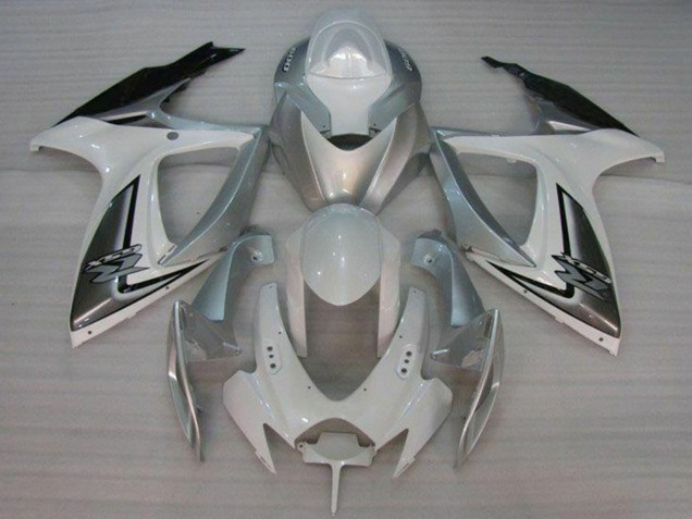 Mejores Carenados Moto Suzuki GSXR 600/750 2006-2007 - Blanco Plata