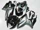 Mejores Carenados Moto Suzuki GSXR 600/750 2006-2007 - Plata Negro Brillante
