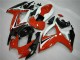 Mejores Carenados Moto Suzuki GSXR 600/750 2006-2007 - Blanco Rojo Negro Brillante Raya