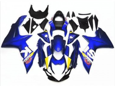 Mejores Carenado Moto Suzuki GSXR 600/750 2011-2024 - Azul Blanco