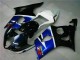 Mejores Carenados Moto ABS Suzuki GSXR 1000 2003-2004 - Blanco Azul Negro Brillante Rojo