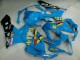 Mejores Carenados Moto Suzuki GSXR 1000 2005-2006 - Azul Oro Negro Rizla
