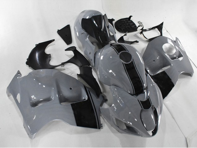 Mejores Carenados Moto Suzuki GSXR 1300 Hayabusa 1996-2007 - Nardo Gris Negro No Calcomanía