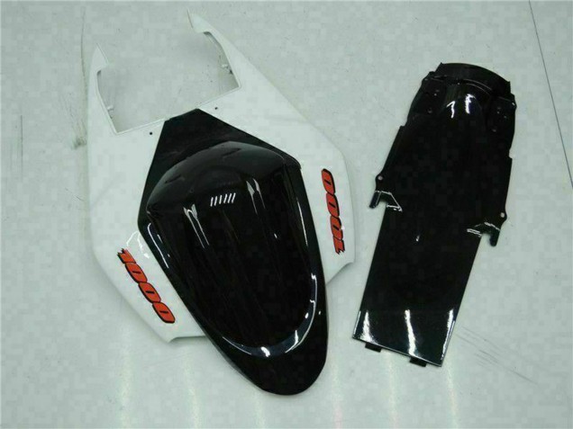 Mejores Carenado Moto Suzuki GSXR 1000 2005-2006 - Blanco Azul Negro Brillante