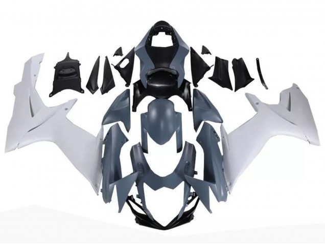 Mejores Carenados Moto Suzuki GSXR 600 / GSXR 750 2011-2024 - Nardo Gris Blanco