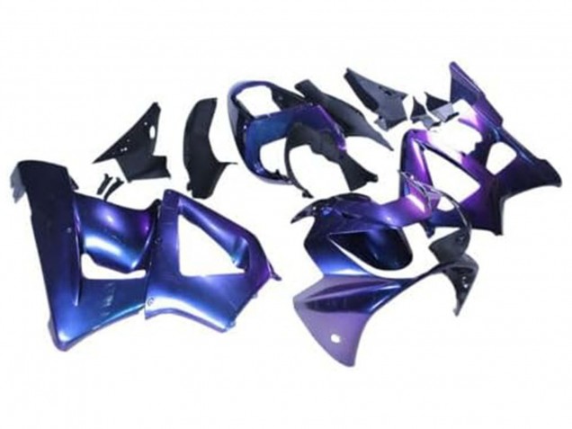 Mejores Carenados Moto Honda CBR900RR 929 2000-2001 - Camaleón Azul Púrpura