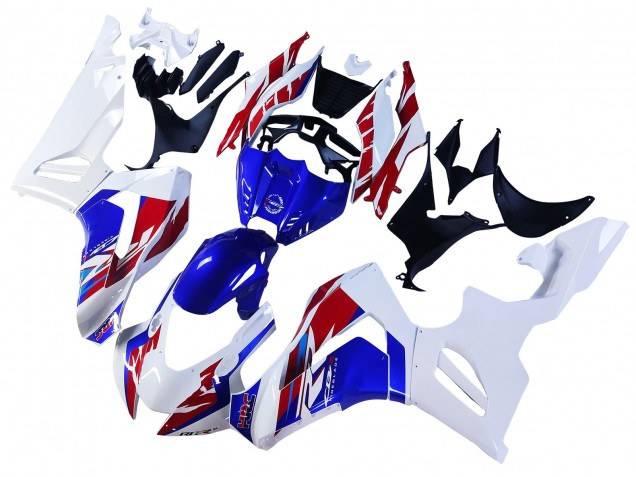 Mejores Carenados Moto Honda CBR1000RR-R 2020-2023 - Blanco Rojo Azul