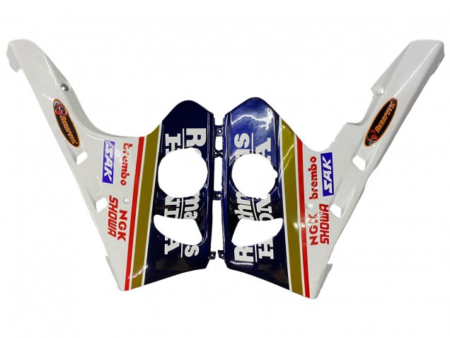 Mejores Carenados Moto Honda CBR400RR NC29 1990-1999 - Blanco Oro Rojo Azul Oscuro Rothmans