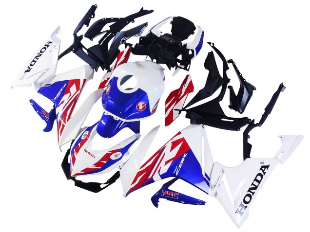 Mejores Carenado Moto Honda CBR400R 2022 - Blanco Rojo Azul