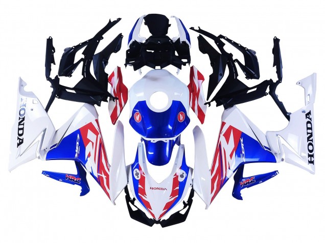 Mejores Carenado Moto Honda CBR400R 2022 - Blanco Rojo Azul