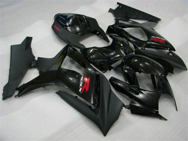 Mejores Carenados Moto Suzuki GSXR 1000 2007-2008 - Negro Brillante Negro Mate Rojo