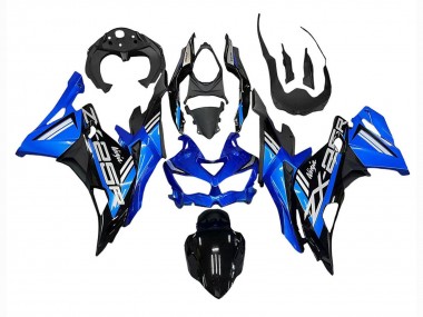 Mejores Carenados Moto Kawasaki ZX25R ZX-25R 2019-2025 - Azul Blanco Negro Mate