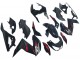 Mejores Carenados Moto Kawasaki Z250/Z300 2015-2016 - Negro Brillante Rojo Plata