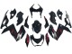 Mejores Carenados Moto Kawasaki Z250/Z300 2015-2016 - Negro Brillante Rojo Plata