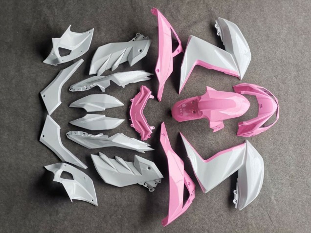 Mejores Carenados Moto Kawasaki Z250/Z300 2015-2016 - Blanco Rosa