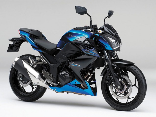 Mejores Carenados Moto Kawasaki Z250/Z300 2015-2016 - Azul Negro Mate