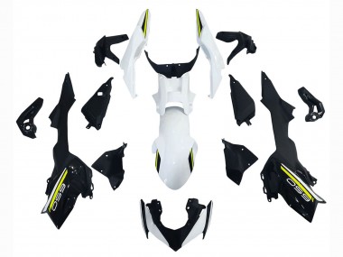 Mejores Carenados Moto Kawasaki Ninja Z650 2020-2023 - Blanco Negro Verde